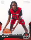 Khalid Jones, 5’9.” A boy playing basketball.