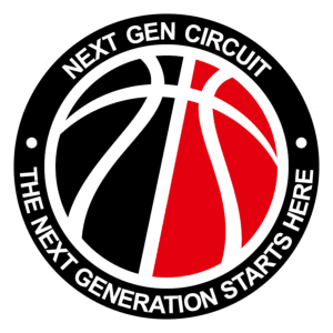 Logo of Next Gen Circuit with a stylized basketball.