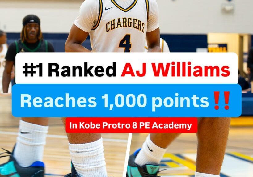 AJ Williams scores 1,000 points at Killea Private Prep Academy.